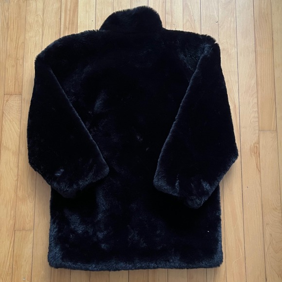 I AM GIA Nya Black Faux Fur Coat XS Womens Outerwear - Picture 2 of 11